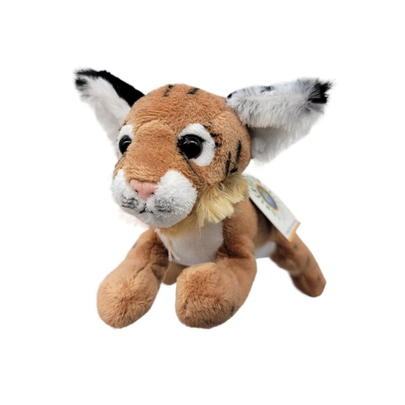 Wildlife Artists Conservation Critters Bobcat Cub Realistic 8" Stuffed Animal - Picture 3 of 9